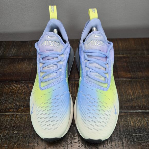 NEW Nike Air Max 270 Womens Size 6.5 Running Shoes Blue Green White IB7937-468 - Picture 2 of 11
